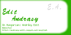 edit andrasy business card